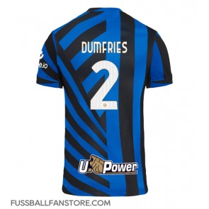 Inter Milan Denzel Dumfries #2 Replik Heimtrikot 2024-25 Kurzarm